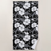 POLYNESISCHER TRAAM (SCHWARZ) STRANDTUCH (Vorderseite)