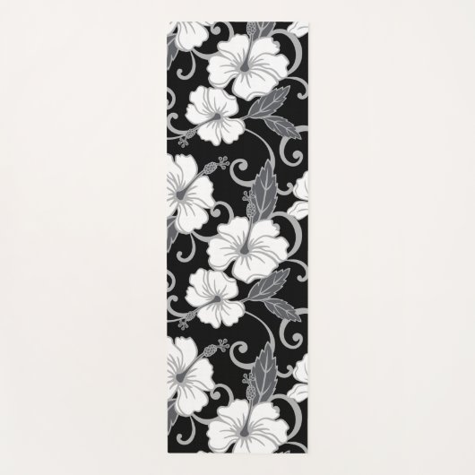 POLYNESISCHER TRAAM (SCHWARZ) YOGAMATTE (Vorderseite)