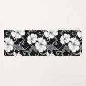 POLYNESISCHER TRAAM (SCHWARZ) YOGAMATTE (Vorderseite (Horizontal))