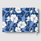 POLYNESISCHER TRAUM IN MUSTER BLAU GÄSTEBUCH (Rückseite)