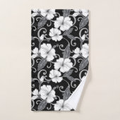 POLYNESISCHER TRAUM (SCHWARZ) BAD TOWEL SET (Handtuch)