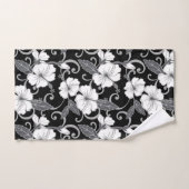 POLYNESISCHER TRAUM (SCHWARZ) BAD TOWEL SET (Handtuch)