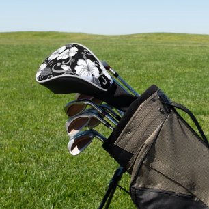 POLYNESISCHER TRAUM (SCHWARZ) GOLFKOPFDECKER GOLF HEADCOVER