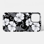 POLYNESISCHER TRAUM (SCHWARZ) iPhone HÜLLE (Rückseite (Horizontal))