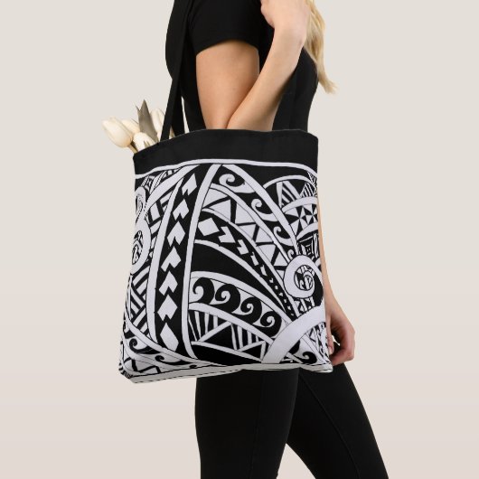 Polynesischer Tribal Tote Bag Tasche (Von Nahem)