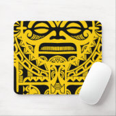 Polynesisches Gesicht des Tiki Mousepad (Mit Mouse)