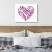 Polynesisches Herz Leinwanddruck (Insitu (Schlafzimmer))