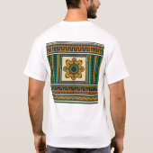 Polynesisches Mandala-Muster - Bold Geometric T-Shirt (Rückseite)