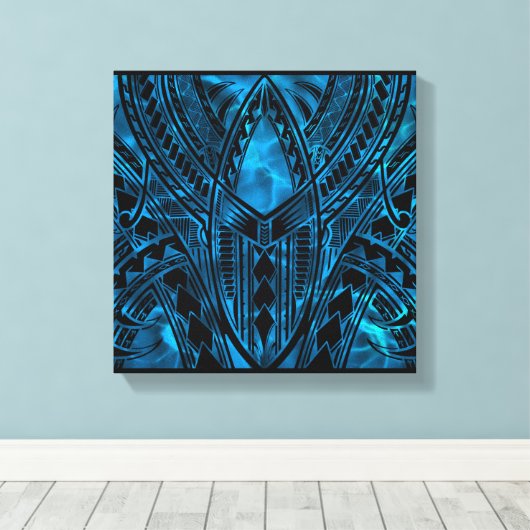 Polynesisches Muster Leinwanddruck (Insitu (Holzboden))