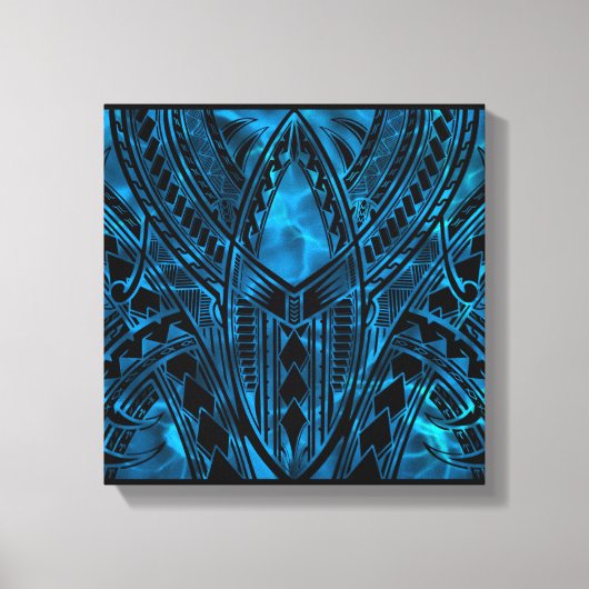 Polynesisches Muster Leinwanddruck (Vorderseite)