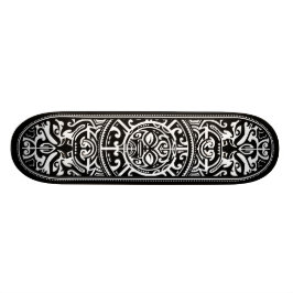 Polynesisches Stammesgefühl Holzkörner Skateboard
