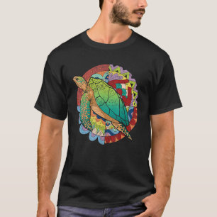 Polynesisches Stammmeer Tierfarbenfrohe Hawaiianer T-Shirt