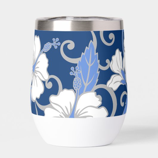 POLYNESISCHES TRAUMPATTER IN BLAU (Rückseite)