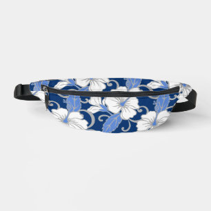 POLYNESISCHES TRAUMPATTER IN BLAU BAUCHTASCHE