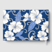 POLYNESISCHES TRAUMPATTER IN BLAU GÄSTEBUCH (Rückseite)