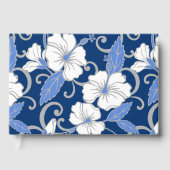 POLYNESISCHES TRAUMPATTER IN BLAU GÄSTEBUCH (Vorderseite)