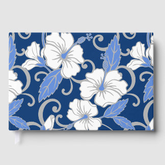 POLYNESISCHES TRAUMPATTER IN BLAU GÄSTEBUCH