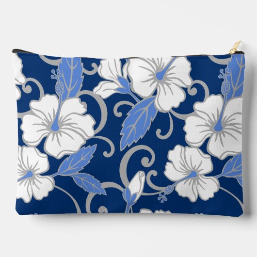 POLYNESISCHES TRAUMPATTER IN BLAU ZUBEHÖRTASCHE (Rückseite)