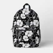 POLYNESISCHES TRAUMPATTER IN SCHWARZ BEDRUCKTER RUCKSACK (Vorderseite)