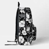 POLYNESISCHES TRAUMPATTER IN SCHWARZ BEDRUCKTER RUCKSACK (Links)