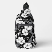 POLYNESISCHES TRAUMPATTER IN SCHWARZ CROSSBODY BAG (Vorderseite)