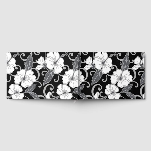 POLYNESISCHES TRAUMPATTER IN SCHWARZ GÄSTEBUCH (Voll)