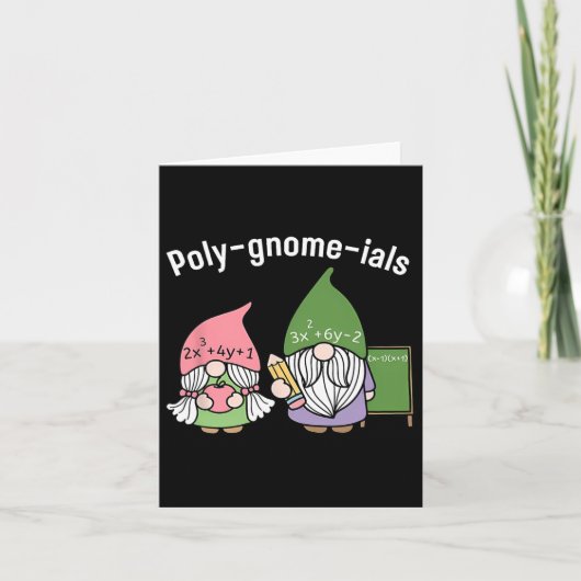 Polynom-Mathelehrer Karte (Vorderseite)