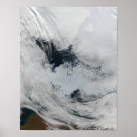 Polynya (offenes Wasser) im Beaufort Meer