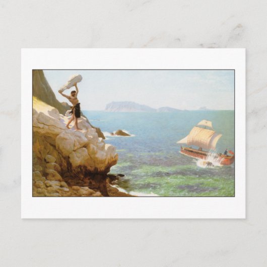 Polyphemus der Zyklops von Jean-Leon Gerome Postkarte (Vorderseite)