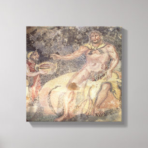 Polyphemus die Zyklope, römisches Mosaik Leinwanddruck