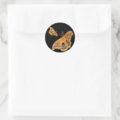 Polyphemus Moth Runder Aufkleber (Tasche)