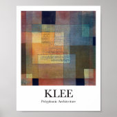Polyphonische Architektur von Paul Klee Poster (Vorne)