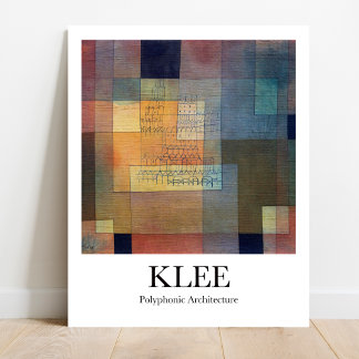 Polyphonische Architektur von Paul Klee Poster