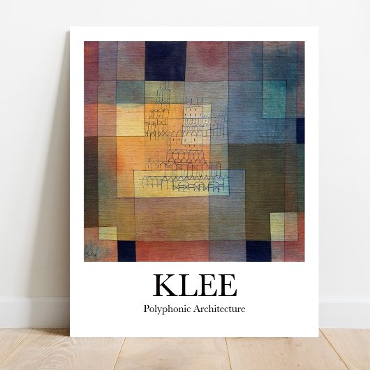 Polyphonische Architektur von Paul Klee Poster