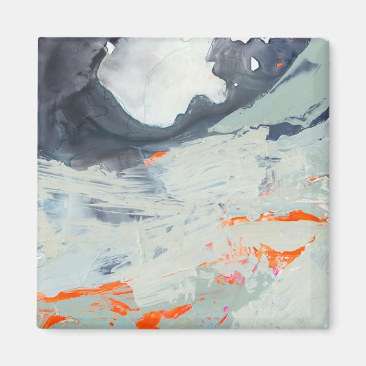 Polyphonisches Meer - Beige Magnet (Vorne)