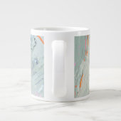 Polyphonisches Meer - Blau Jumbo-Tasse (Rückseite)