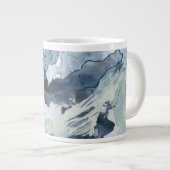 Polyphonisches Meer - Blau Jumbo-Tasse (Vorderseite Rechts)