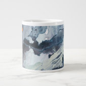 Polyphonisches Meer - Blau Jumbo-Tasse (Vorderseite)