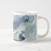 Polyphonisches Meer - Blau Jumbo-Tasse (Rechts)