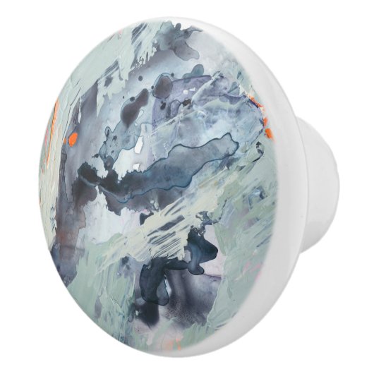 Polyphonisches Meer - Blau Keramikknauf (Rechts)