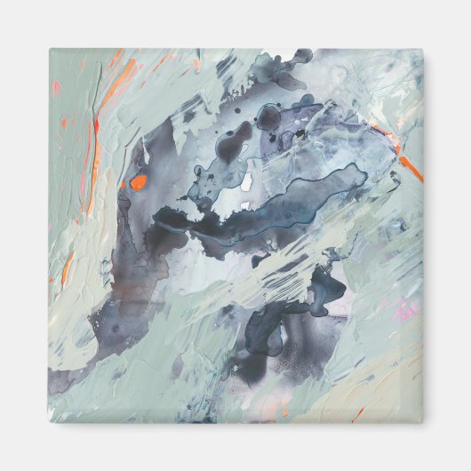 Polyphonisches Meer - Blau Magnet (Vorne)