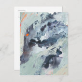 Polyphonisches Meer - Blau Postkarte (Vorne/Hinten)