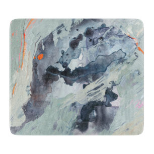 Polyphonisches Meer - Blau Schneidebrett