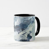 Polyphonisches Meer - Blau Tasse (VorderseiteRechts)