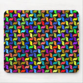 Polyprismatisches geometrisches Hintergrundmuster Mousepad (Vorne)