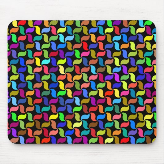 Polyprismatisches geometrisches Hintergrundmuster Mousepad (Vorne)