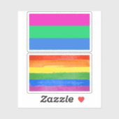 Polysex Pride Flag Aufkleber (Blatt)