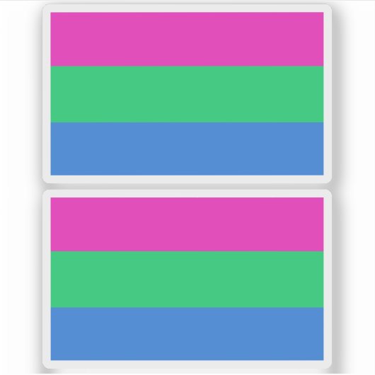 Polysex Pride Flag Aufkleber (Vorderseite)