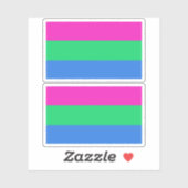 Polysex Pride Flag Aufkleber (Blatt)