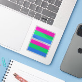 Polysex Pride Flag Aufkleber (Laptop mit iPhone)